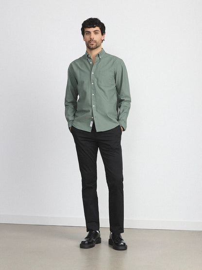 The Jasper Oxford Shirt in Grey