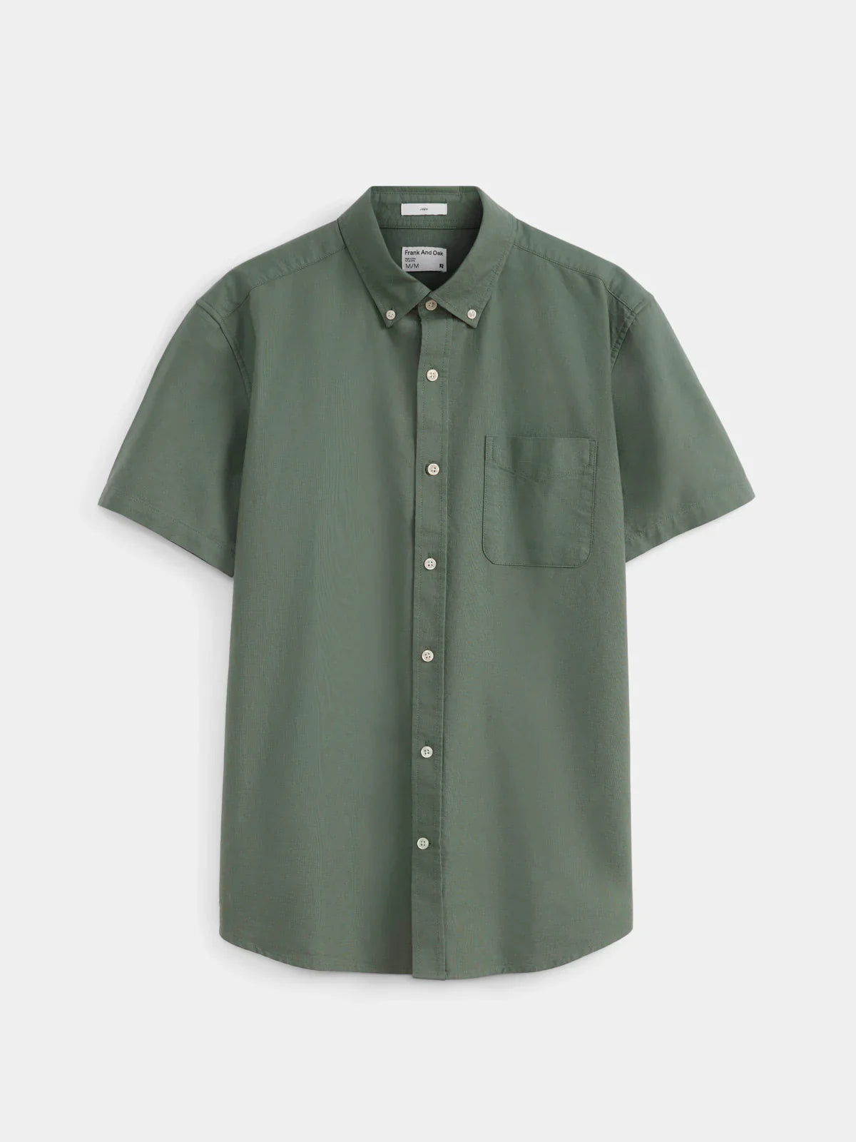 The Jasper Short Sleeve Oxford Shirt in Black