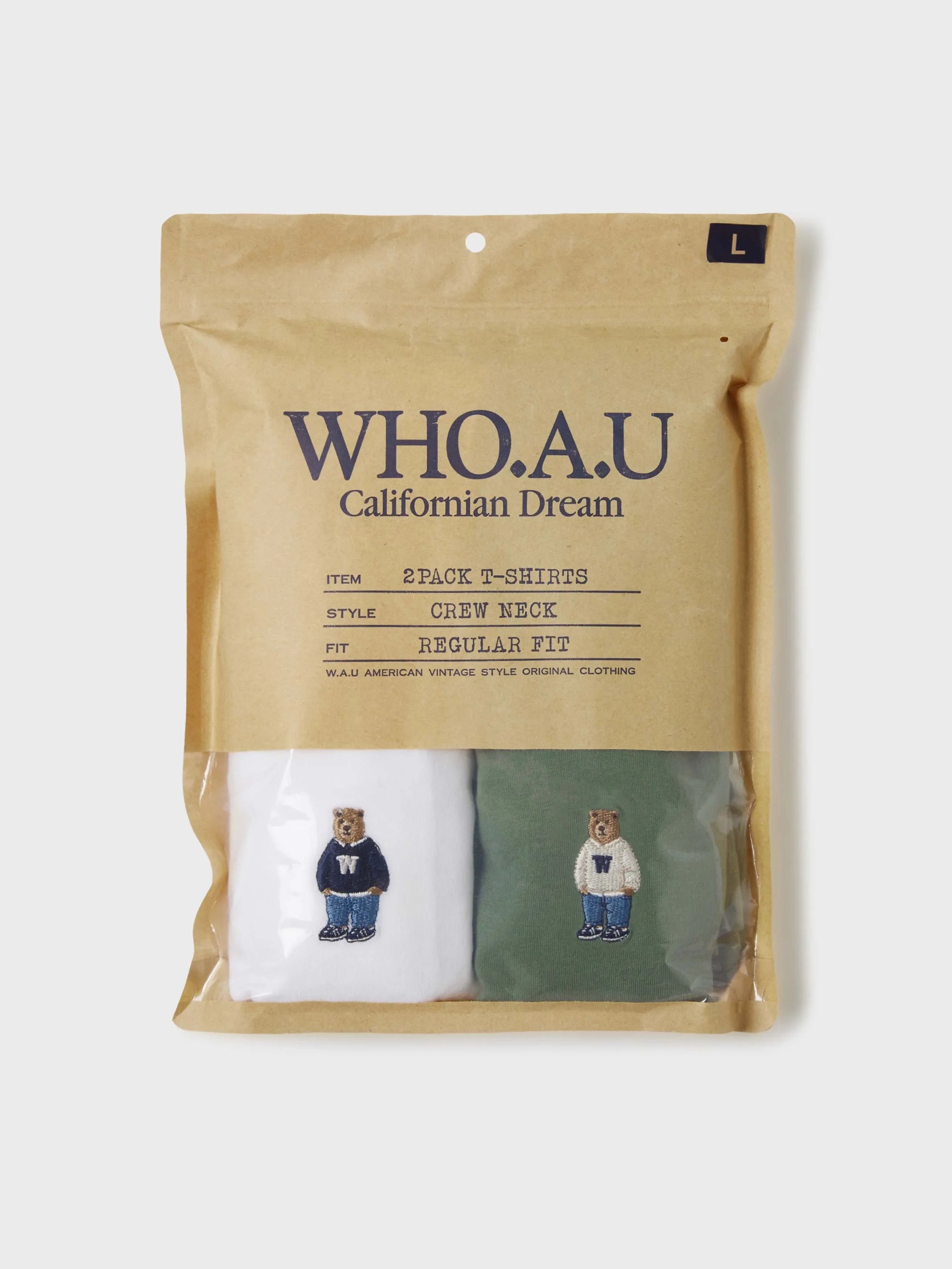 (2PACK)Steve Solid T-shirt[B]