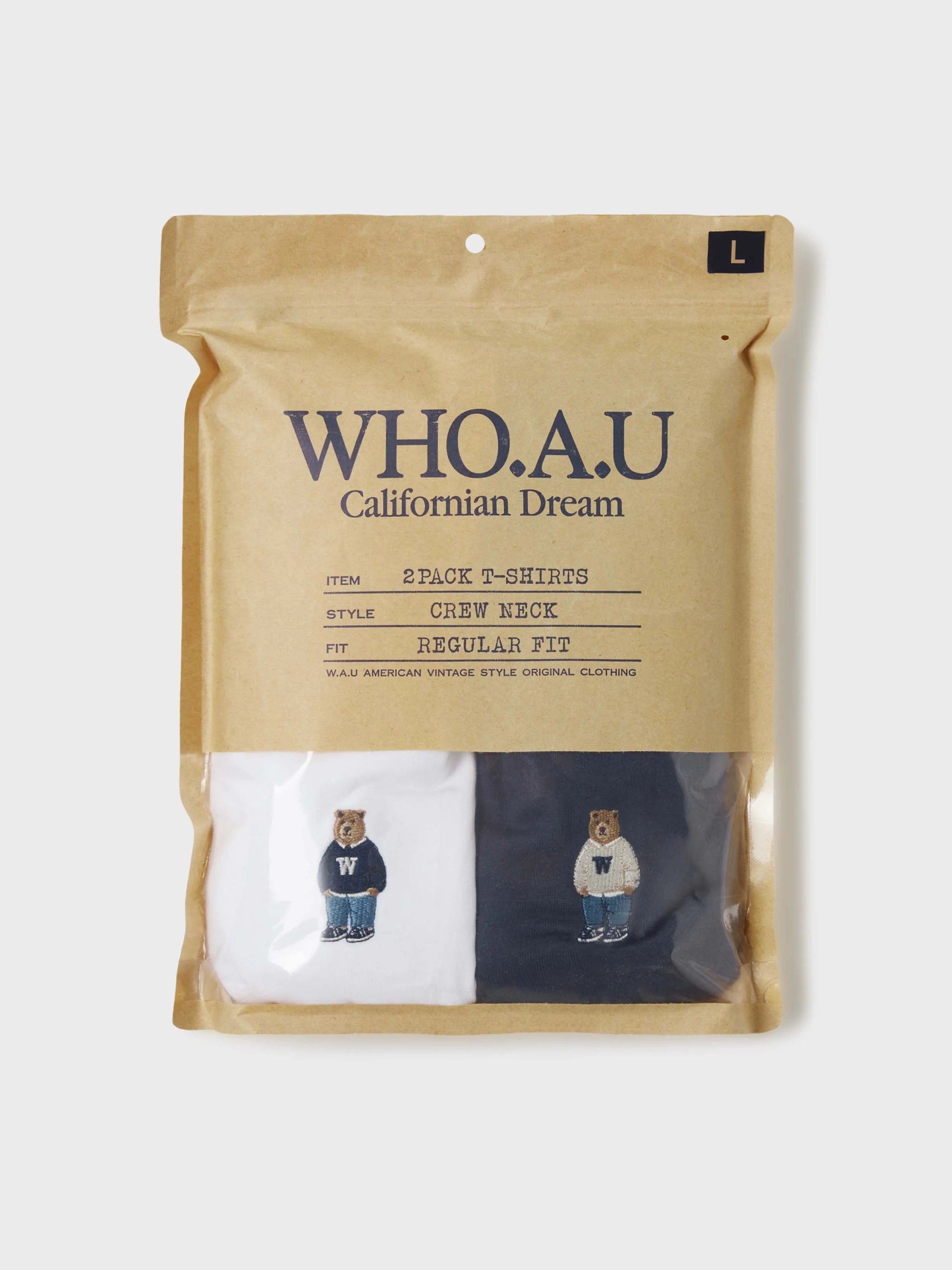 (2PACK)Steve Solid T-shirt[B]