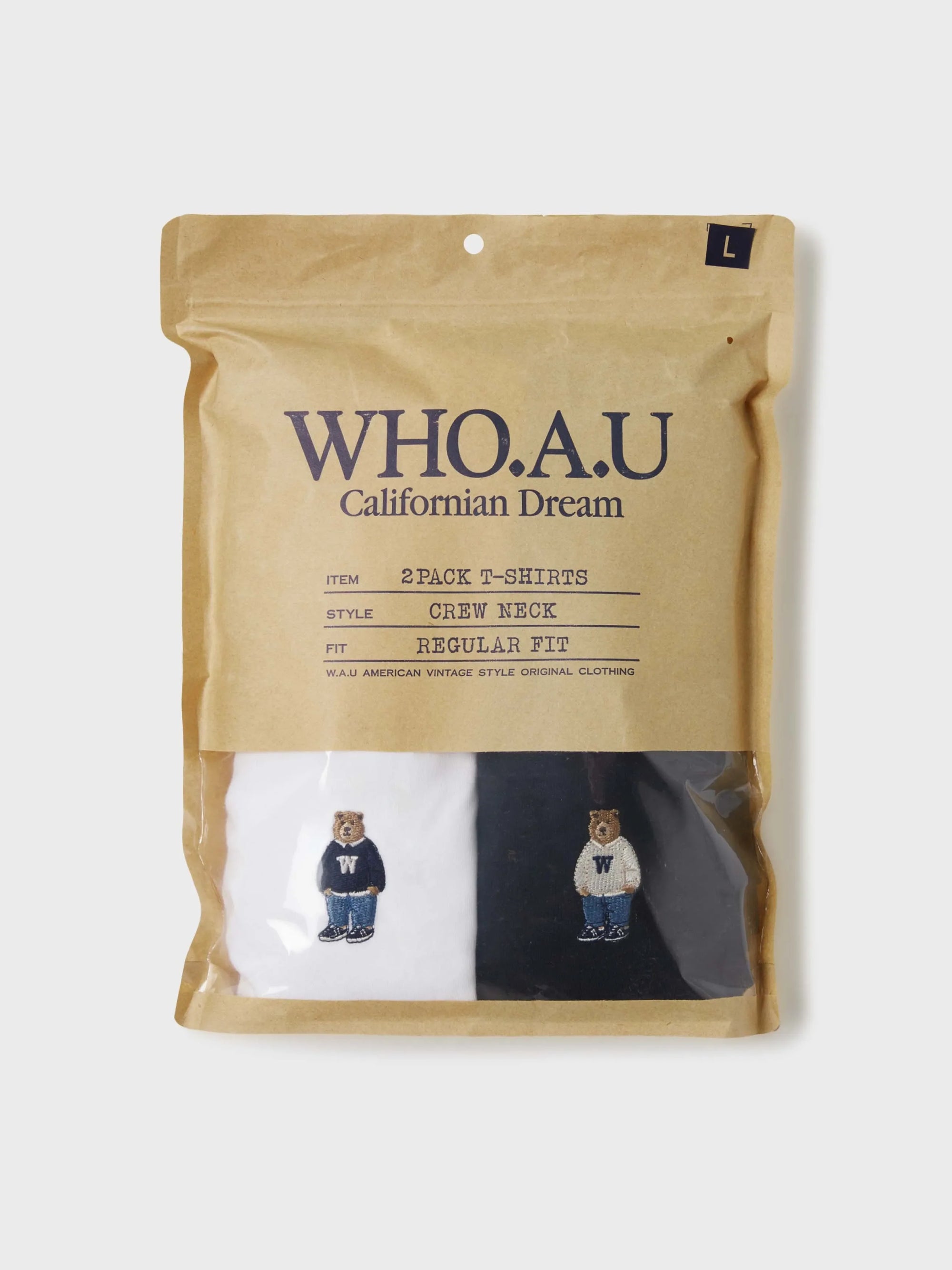 (2PACK)Steve Solid T-shirt[B]