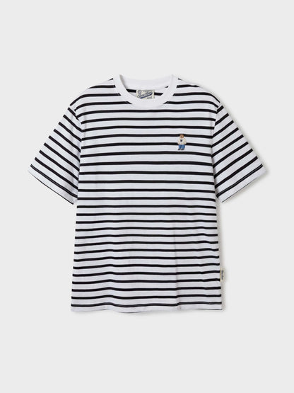 (2PACK)Steve Stripe T-shirt[B]