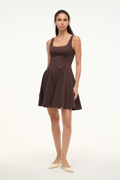 Mini wells dress pale honey
