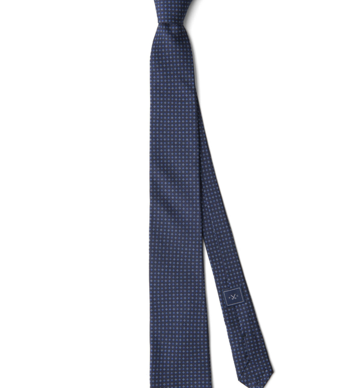 Foulard print tie