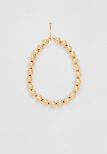 Metal ball necklace