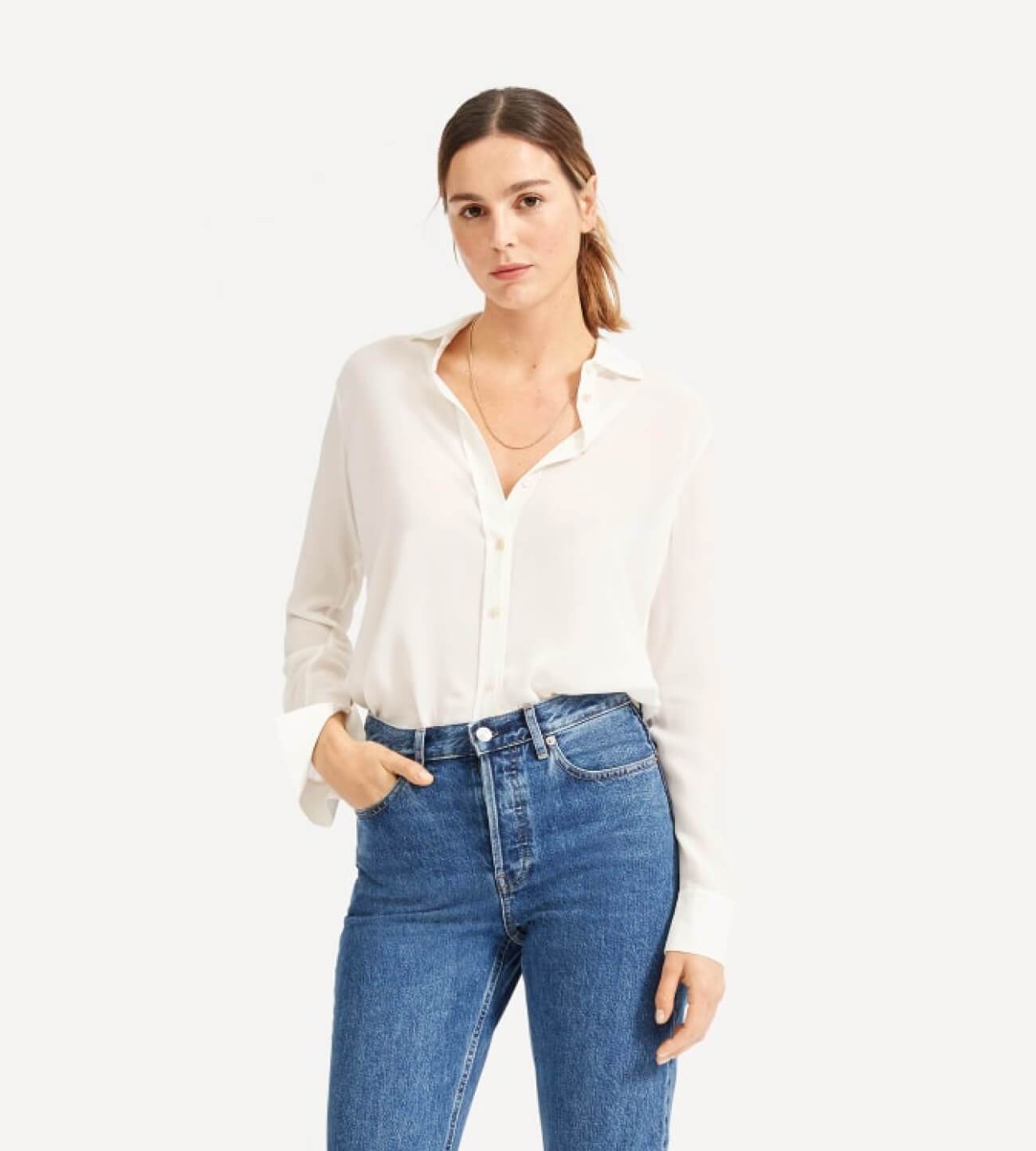 Silk Relaxed Shirt - Ngoc Han Store